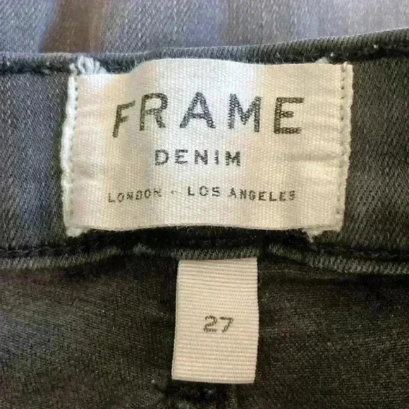 ⭐️ Frame denim grey and black jeans in size 27 - Picture 6 of 7